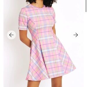 BlackMilk Tartan Candy Evil Tee Dress